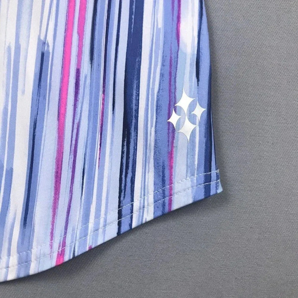 Jofit Golf Top Women Size Small Short Sleeve Collared Athletic Polo Shirt Blue - Picture 5 of 15